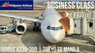 Philippine Airlines Business Class Airbus A330-300 | Tokyo to Manila