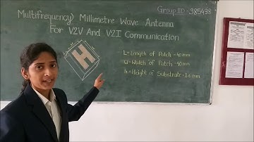 365498 Multifrequency Millimeter wave antenna for V2V & V2I Communication IICDC 2018 Pitch