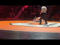 Natrona County's Kaden Orr wrestles Riverton's Drake Ecker on Thursday.