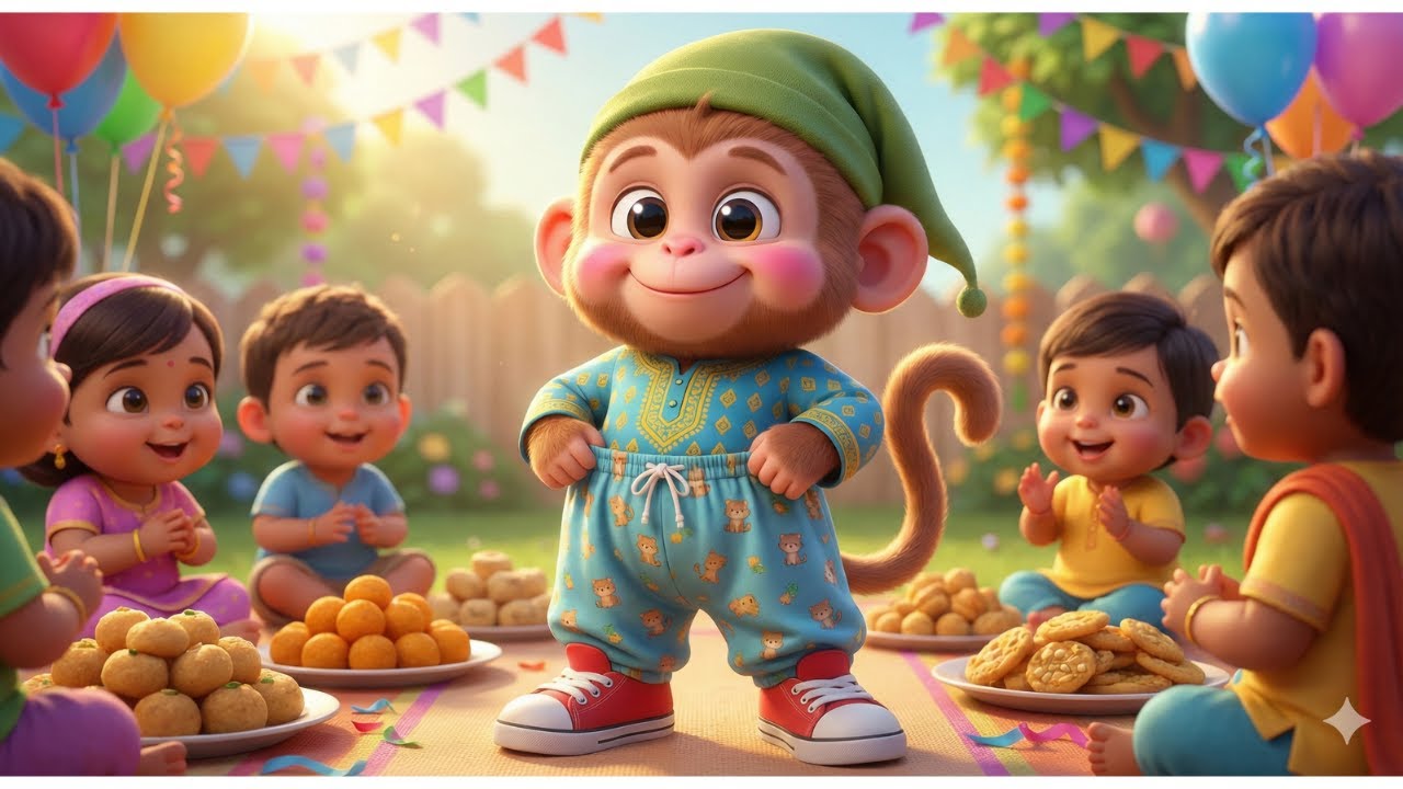 Bandar Mama Pehne Pajama 😲🐒 | Funny Kids Rhyme | Rasgulla Song