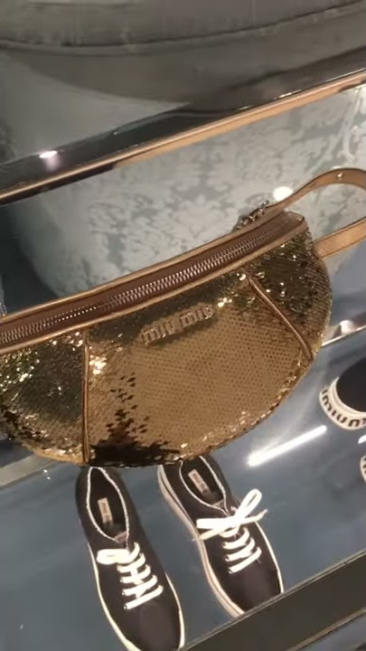 Shopping! Miu Miu Banana Bag Sequin Gold