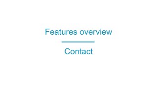 AppsBuilder.PRO  Features overview   Contact
