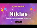 Happy Birthday Niklas 🎵 Geburtstagslied mit deinem Namen | SingFürDich