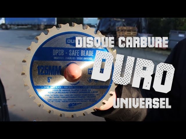 DISQUE MEULEUSE DURO DPMC CARBURE 125 mm coupe multi matériaux