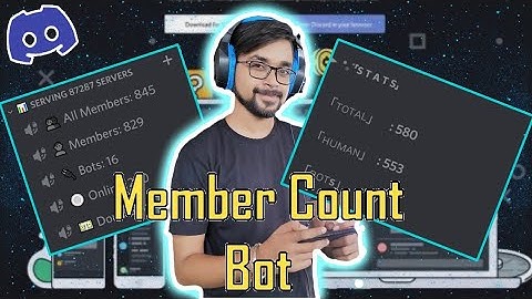How to setup server stats bot on discord mobile 2021 | member count tutorial in 3 mins | Malum