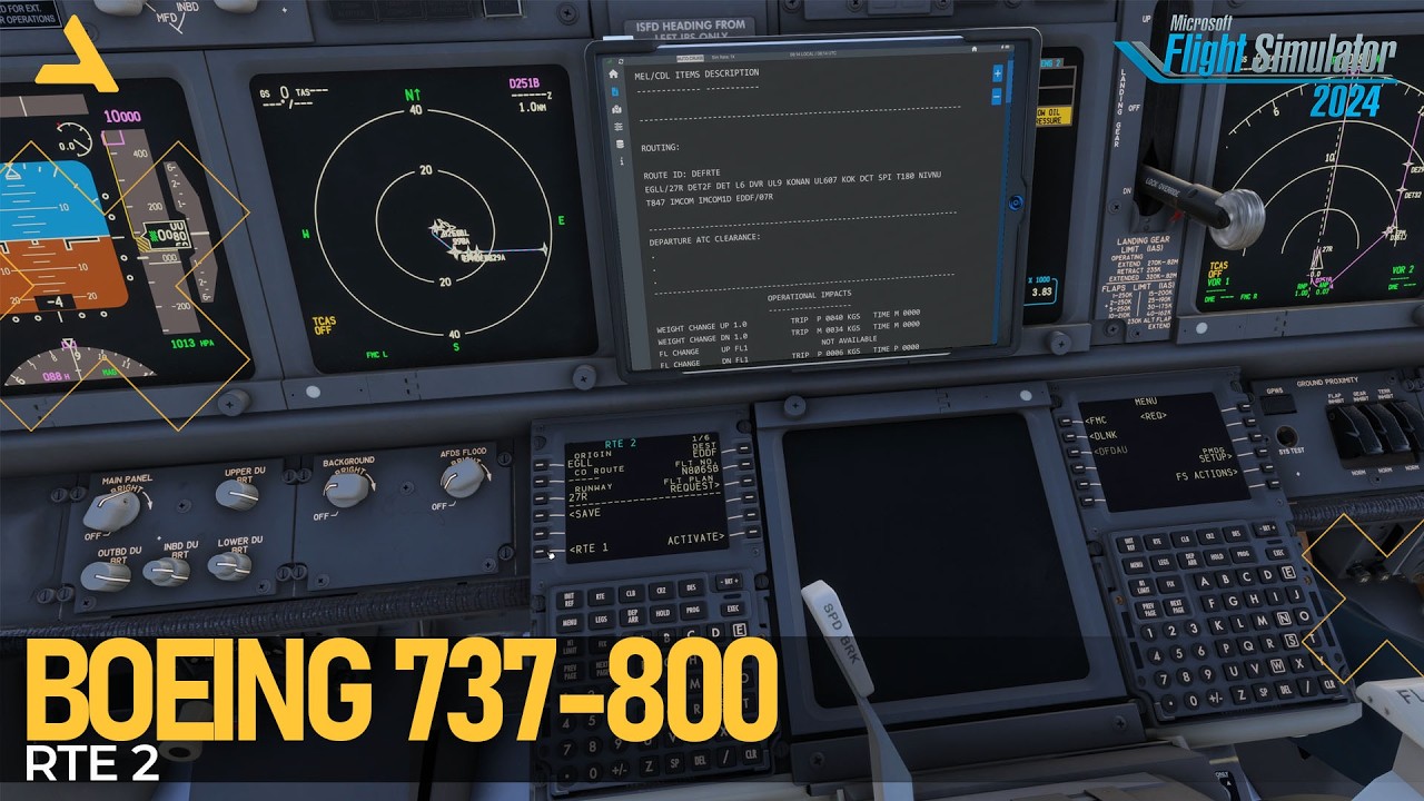 How to Configure RTE 2 for PMDG Boeing 737-800 in MSFS 2024 - Tutorial ...