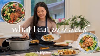*realistic* what i eat in a week (easy recipes) taiwanese birria tacos, birthday celebrations