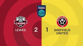 Lewes 2-1 Sheffield United Women | Barclays Championship highlights