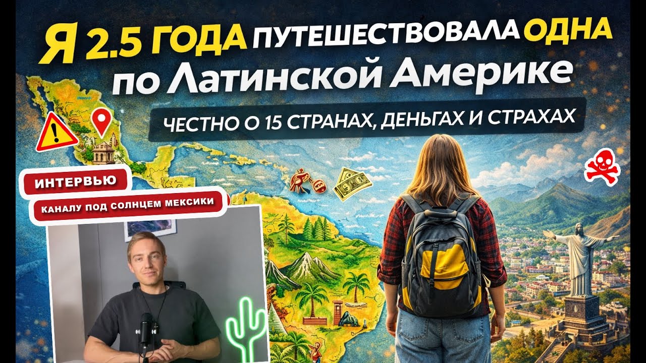 Я 2.5 ГОДА ПУТЕШЕСТВОВАЛА ОДНА по Латинской Америке» | Честно о 15 странах, деньгах и безопасности
