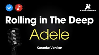 Adele - Rolling In The Deep (Karaoke song with lyrics) | Original Key