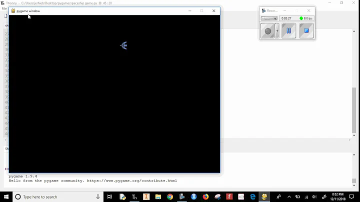 pygame video 22 Rotating the Image to Point in the Correct Direction