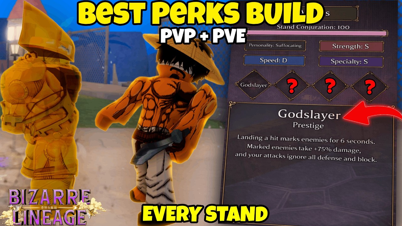 Lineage] BEST Perk Builds For Every Stand (PvP + PvE Guide