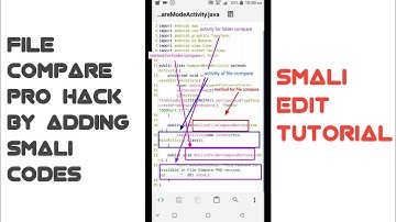 File Compare Pro hack by adding smali code. smali tutorial.