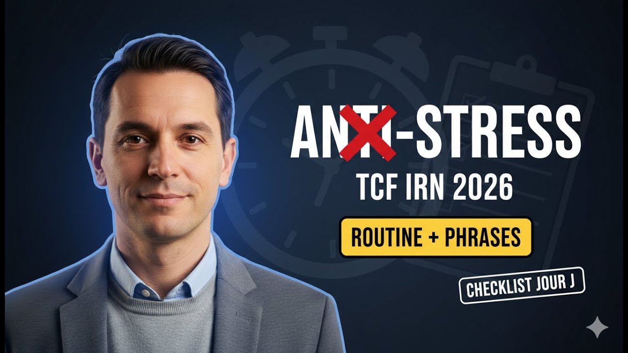TCF IRN 2026 : Anti-stress total (routine + phrases de secours + checklist jour J)