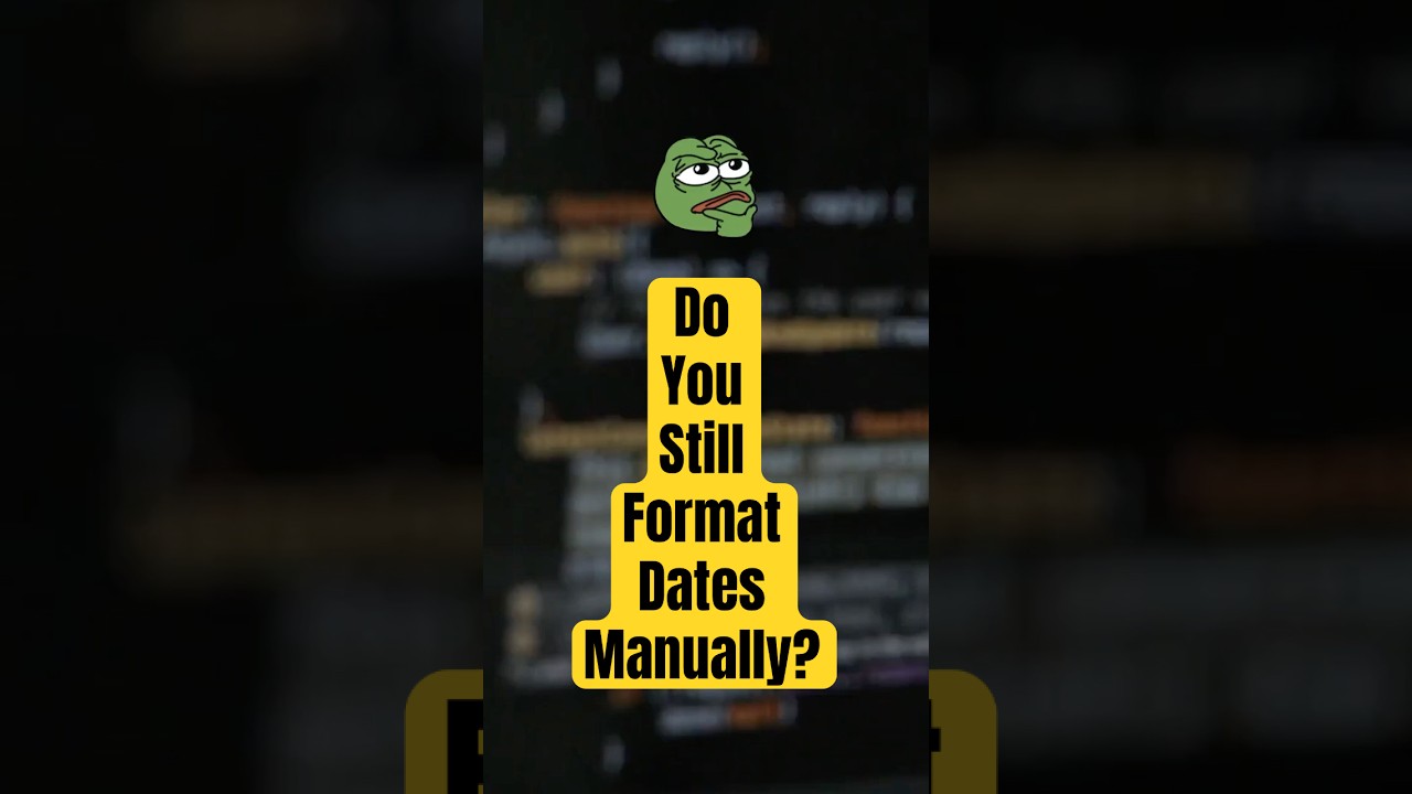 Formatting Time Doesn't Have to Be Ugly! #coding #programming #shorts #javascript #studywithme