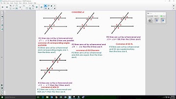 Lesson 3 Parallel line & Converse OF video 14 min  by Mr  Carlsen