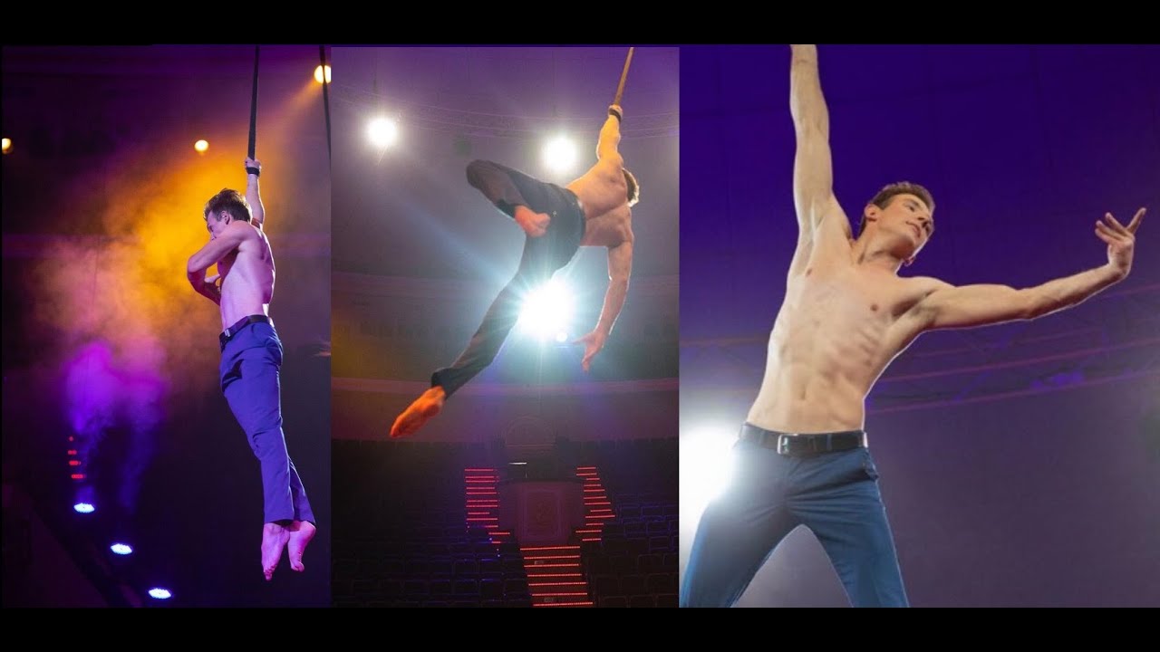 SEXY SOLO MALE STRAPS ROUTINE CIRCUS ENTERTAINMENT CABARET ACROBATICS ACTS FOR HIRE