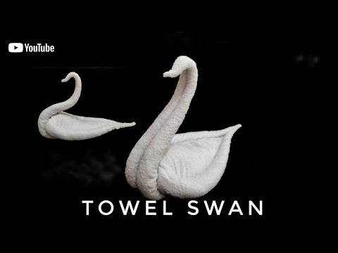 How to make towel swan - Towel art | towel animal folding