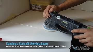 Corian Working Seam Sanding