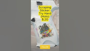 Try Hard Holo Sticker Scrape Counter Strike 2 - CS2 - Sticker Scrape  #cs2 #gaming #cs2skins