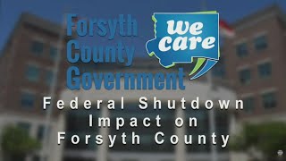 Forsyth County officials speak on government shutdown’s impact on SNAP
