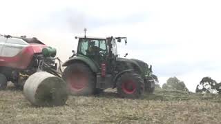 Pottinger Impress Baling Sorghum In Australia