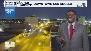 San Angelo, Abilene Weather: Mostly Sunny and Pleasant ahead of a Weak Front to arrive on Thursday