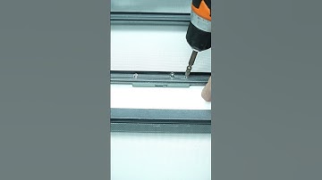 Push-pull window screen installation #factory#hardware #aluminium #window #shorts