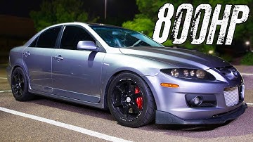 800HP Mazdaspeed6 battles V8’s on the STREET!