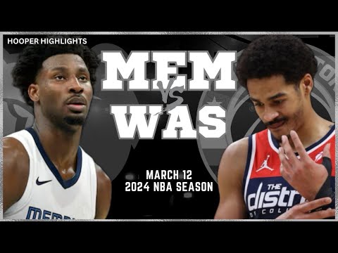 Washington Wizards vs Memphis Grizzlies Full Game Highlights | Mar 12 | 2024 NBA Season