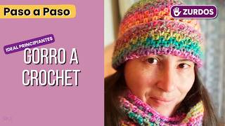 Gorro a crochet ZURDOS | Ideal para PRINCIPIANTES | Punto Semilla | Saekita