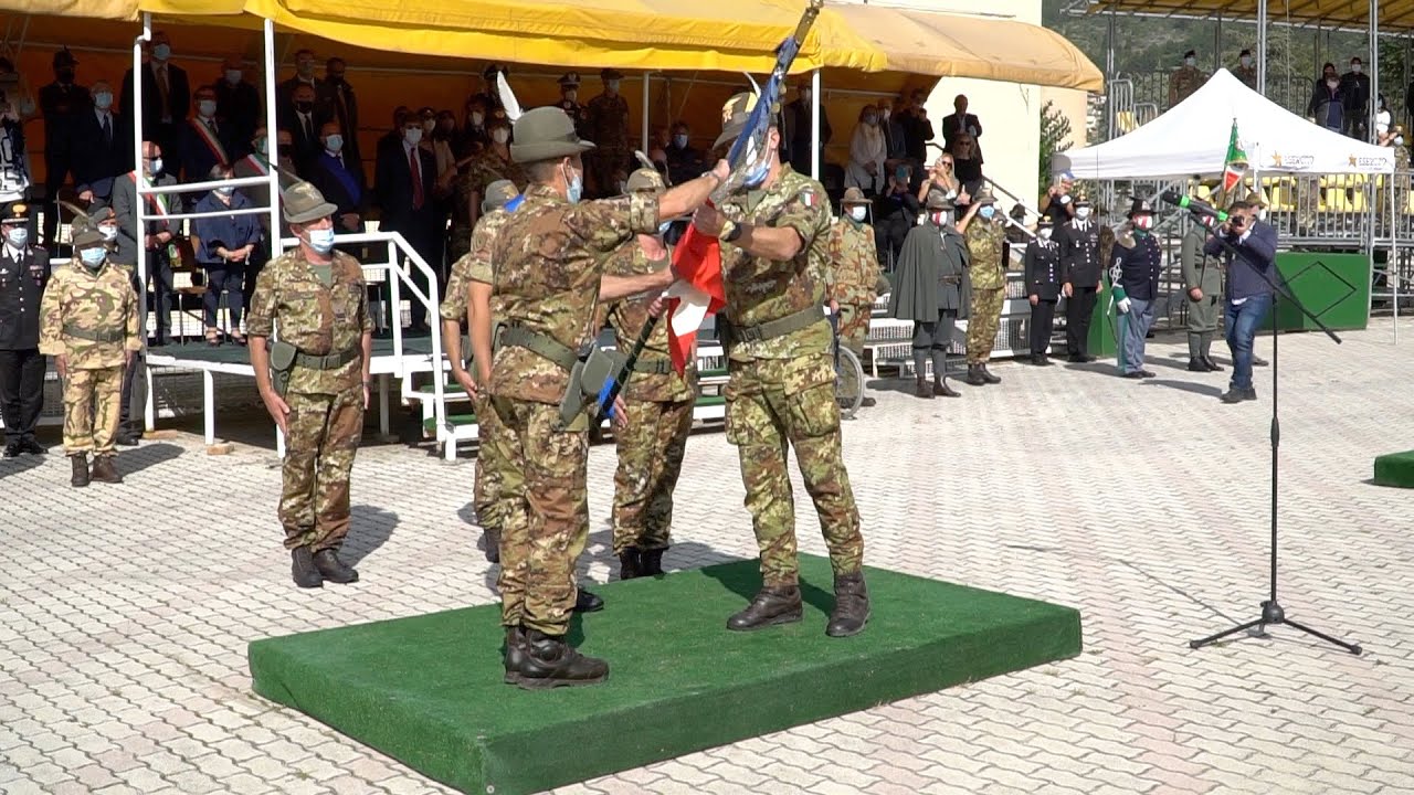Cambio al vertice 9° Regg. Alpini, Col.Sandri: L'Aquila mi ha cambiato la vita, sono stato fortunato