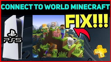 PS5 UNABLE TO CONNECT TO WORLD MINECRAFT EASY FIX!