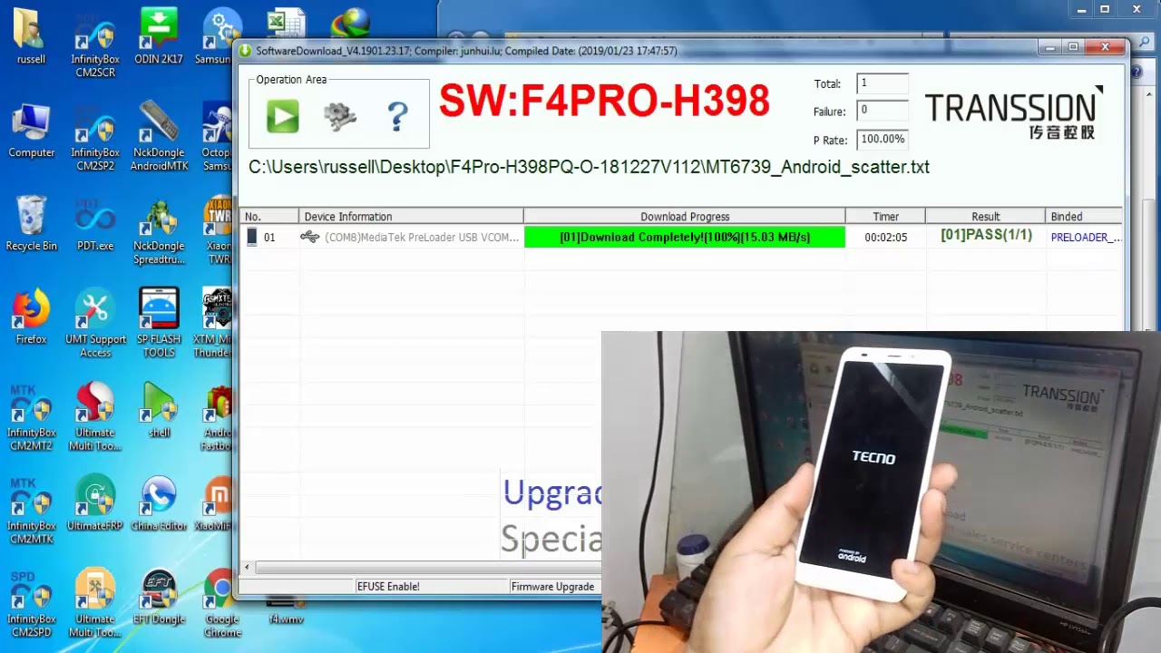 Tecno F4 Pro FRP Reset & Dead Boot Recovary Flash File & Flash Tool 100% Tested Without Dead Risk