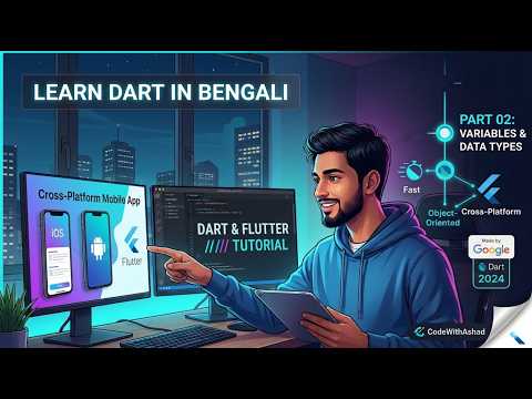 Hello World Program | Dart Tutorial for Beginners - Part 02 || codewithashad