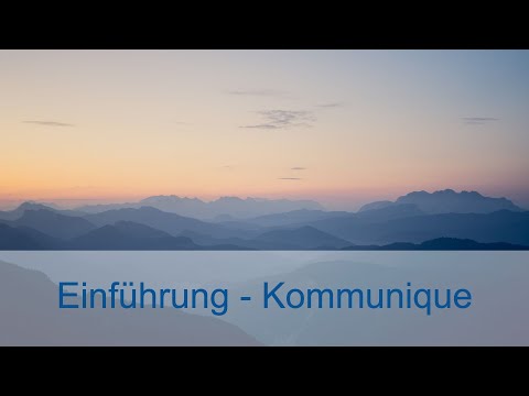 Video: Was Ist Ein Kommuniqué?