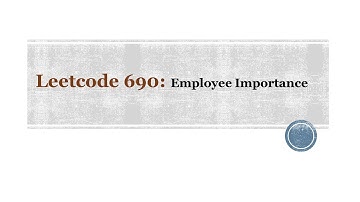 Leetcode 690: Employee Importance