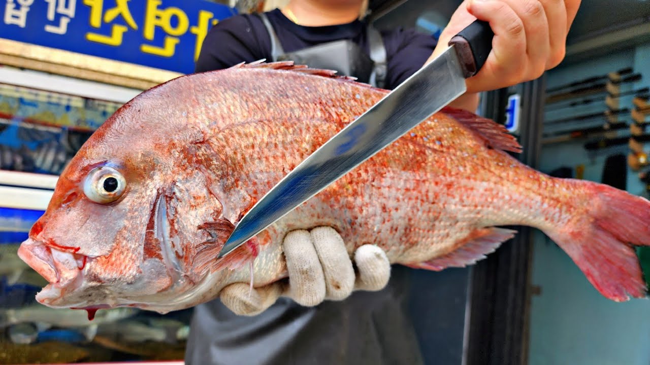 How to make red sea bream sashimi easily - delicious fish