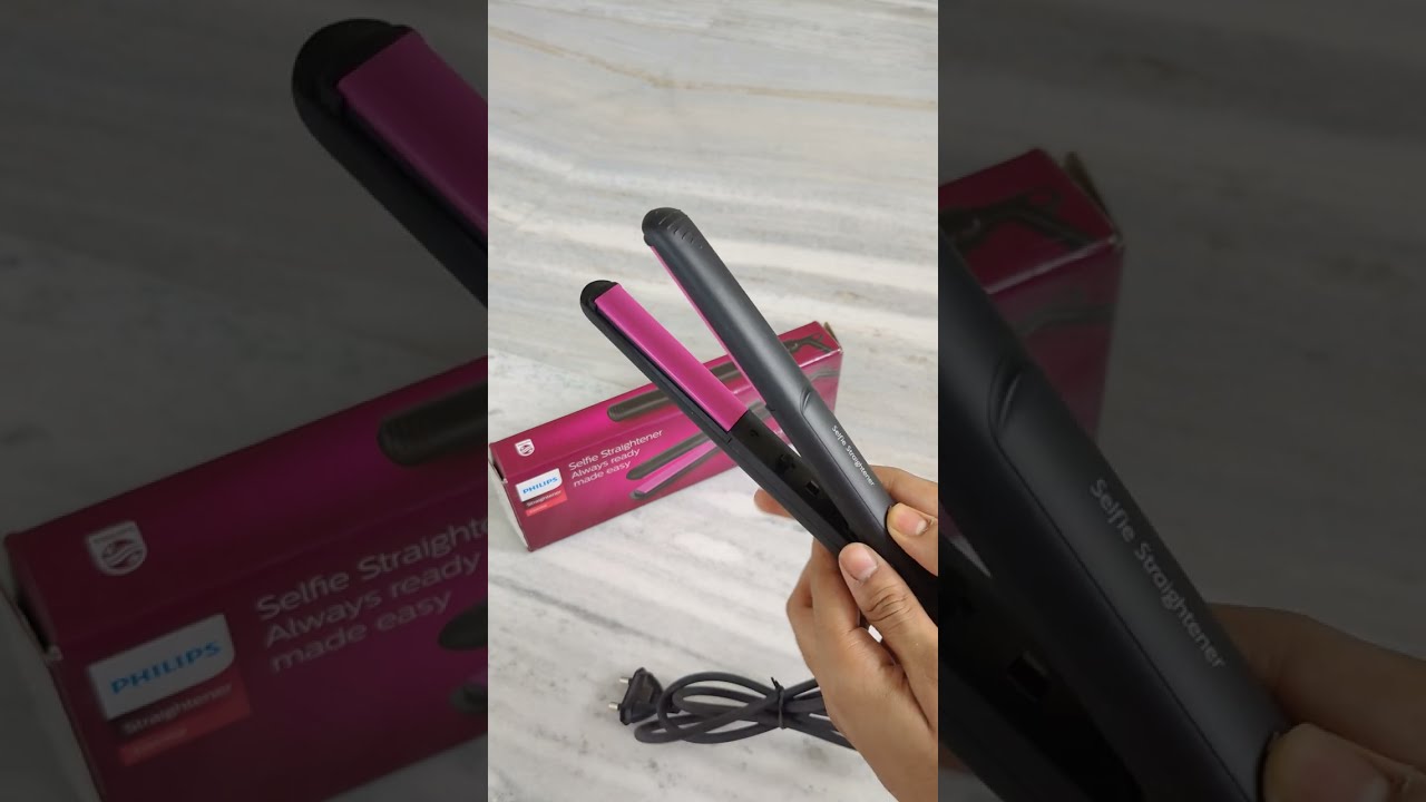 PHILIPS HP8302 Selfie Straightener 😊🙆‍♀️👯 (Black) ₹894 Only | Silky, Shiny, Smooth Hair 