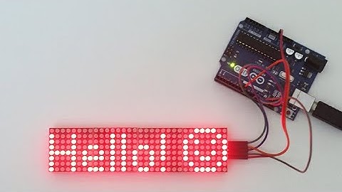 Making of Arduino text scrolling Display| Max7219 Dot Led Matrix Display 4-in1