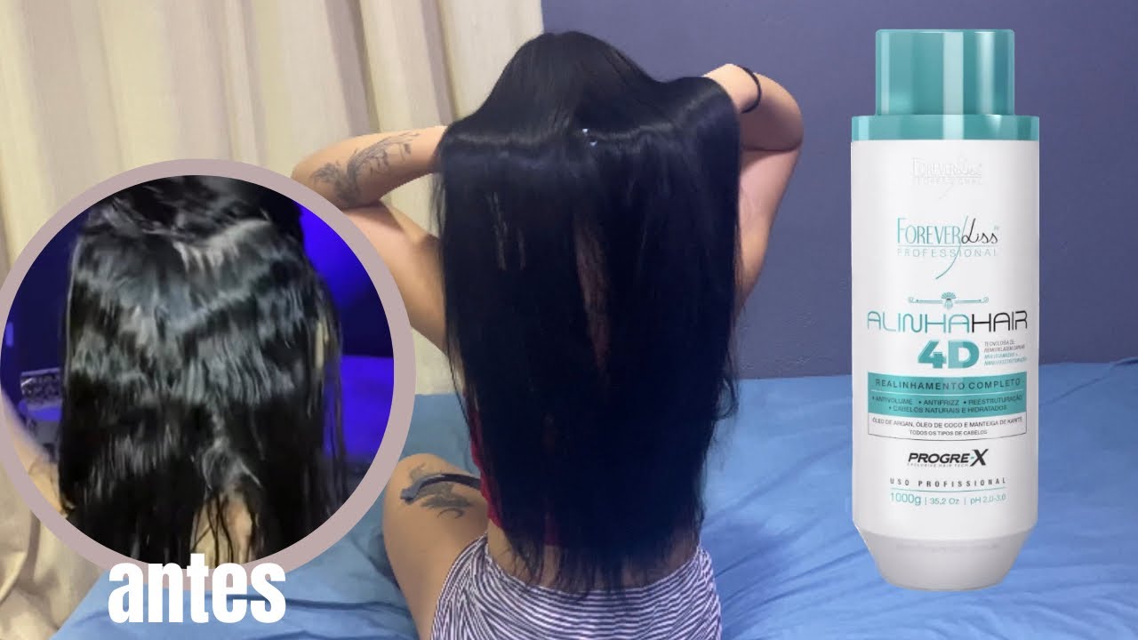 FIZ PROGRESSIVA SOZINHA-RETOQUE DE RAIZ| Alinha hair 4D – forever liss