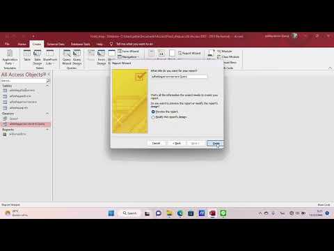 ep.4  Access สร้าง Query หาค่า Total Sum เพื่อ report ข้อมูล