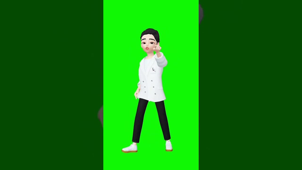VFX green screen//cartoon animation video!