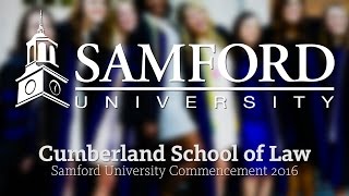 Cumberland School of Law Spring Commencement 2016