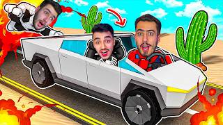 اشترينا سيارة تيسلا وعبرنا ابعد مسافة 🔥😱 (السفر الطويل #6) !! Roblox