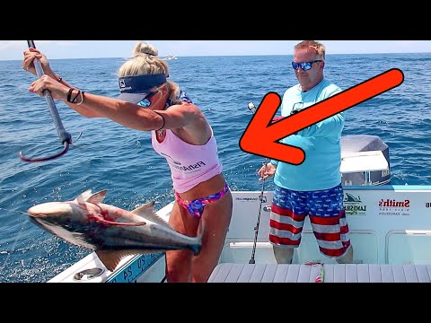 Fish FLYING in the Boat! Florida Deep Sea Slow Pitch Jigging 