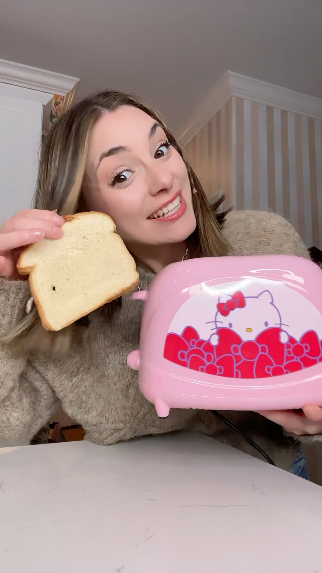 This toast got a taste of Hello Kitty!! ?? #hellokitty
