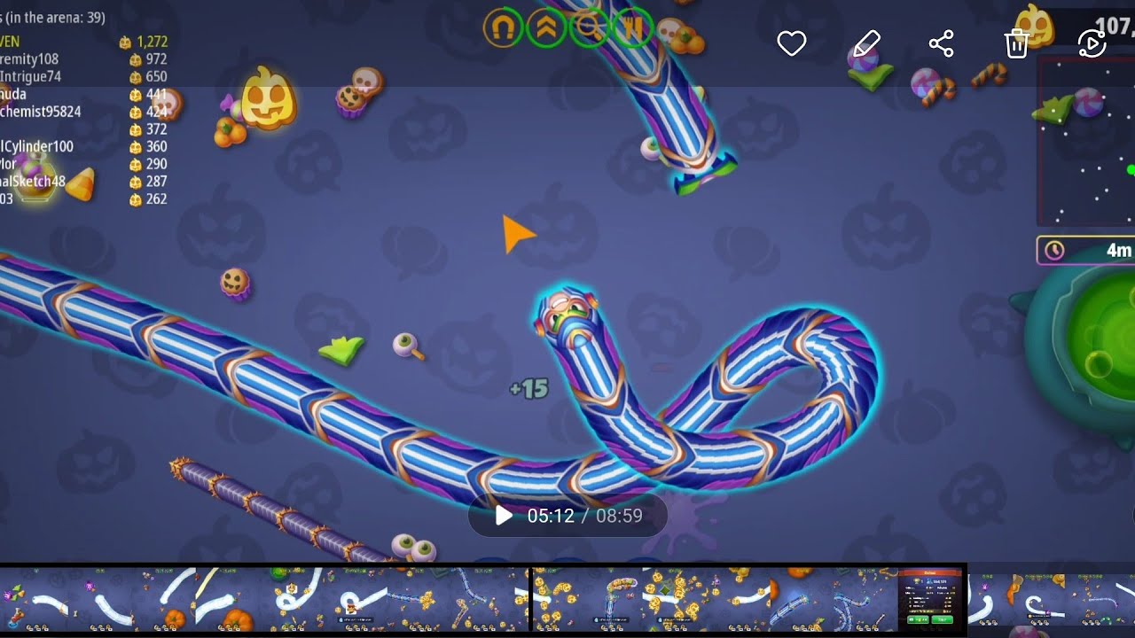 🎃 Worm Zone Halloween Event | Spooky Worm Evolution 👻🔥 - YouTube