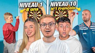 Affronter des joueurs de fléchettes du niveau 1 à 10 : qui les battra tous ?