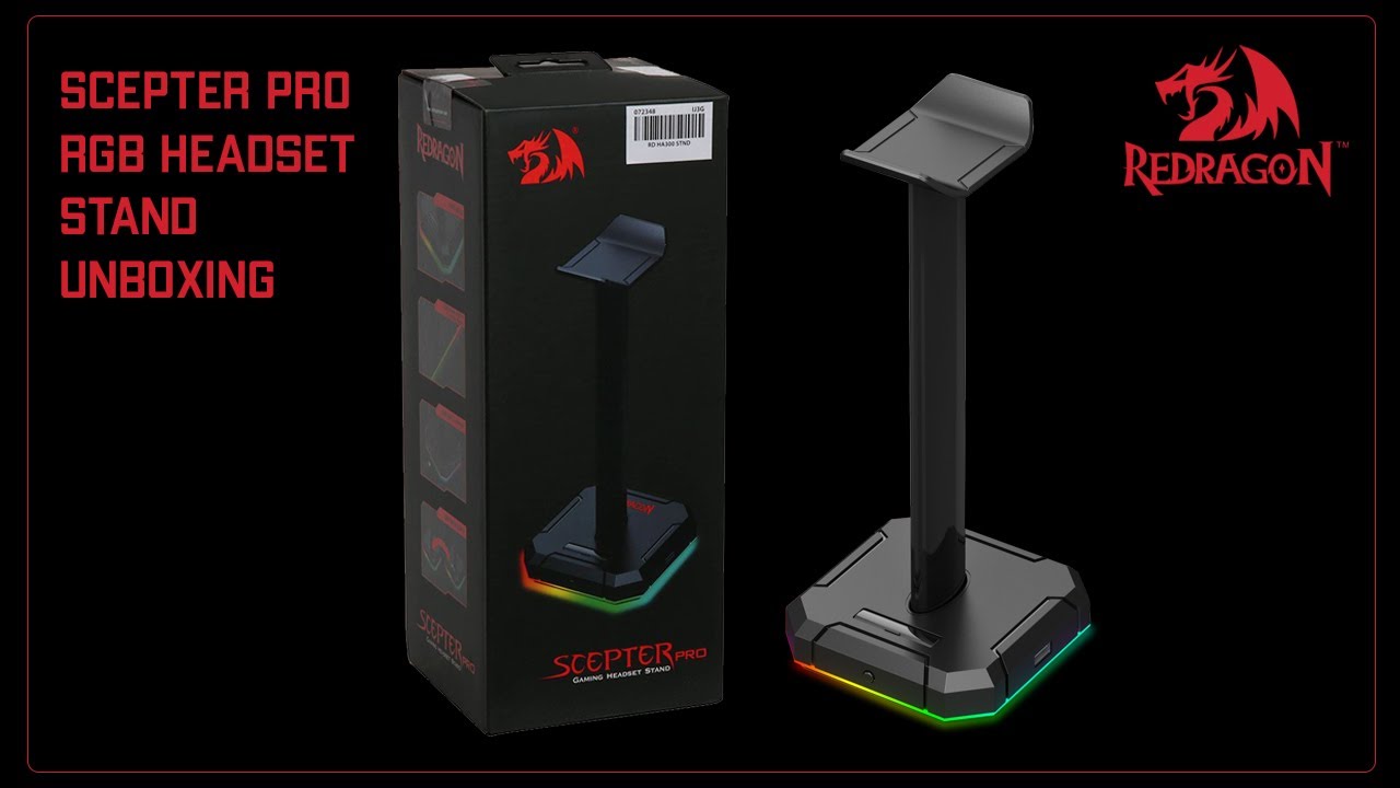 Redragon Scepter Pro Headset Stand Unboxing